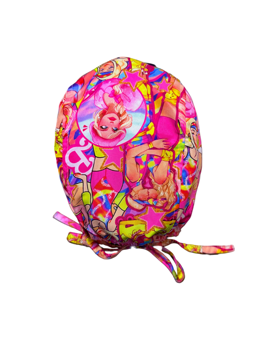 Gorro quirúrgico diseño de Barbie Retro
