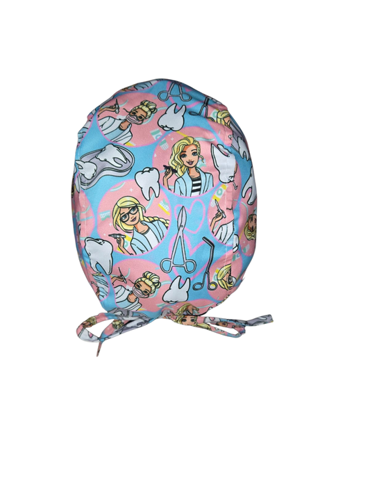 Gorro quirúrgico diseño de Barbie Dentista