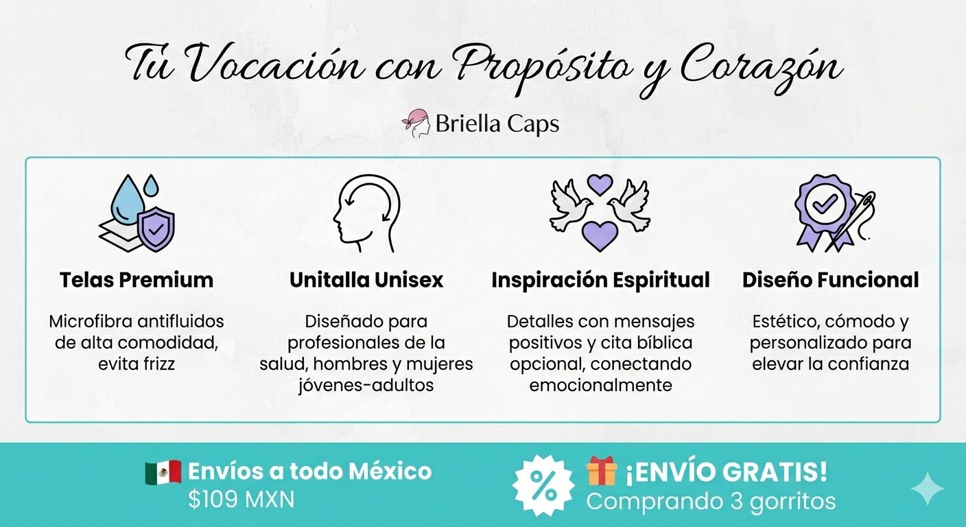 Gorro quirúrgico diseño de Derek Shepherd