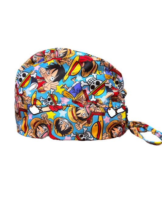 Gorro quirúrgico diseño de Luffy