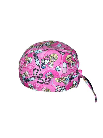 Gorro quirúrgico diseño de Barbie Doctora