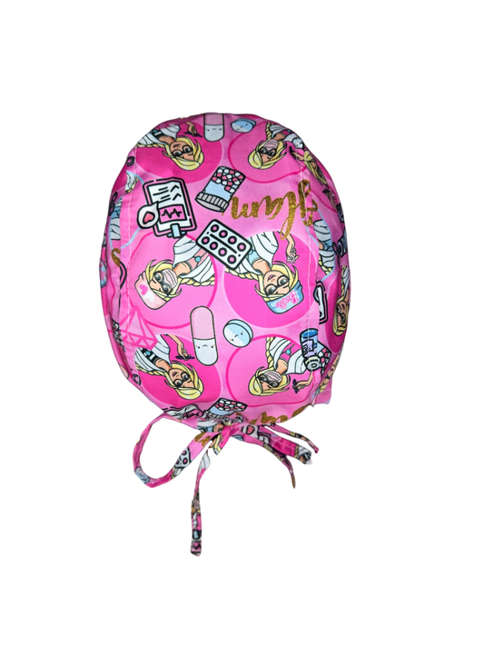 Gorro quirúrgico diseño de Barbie Doctora