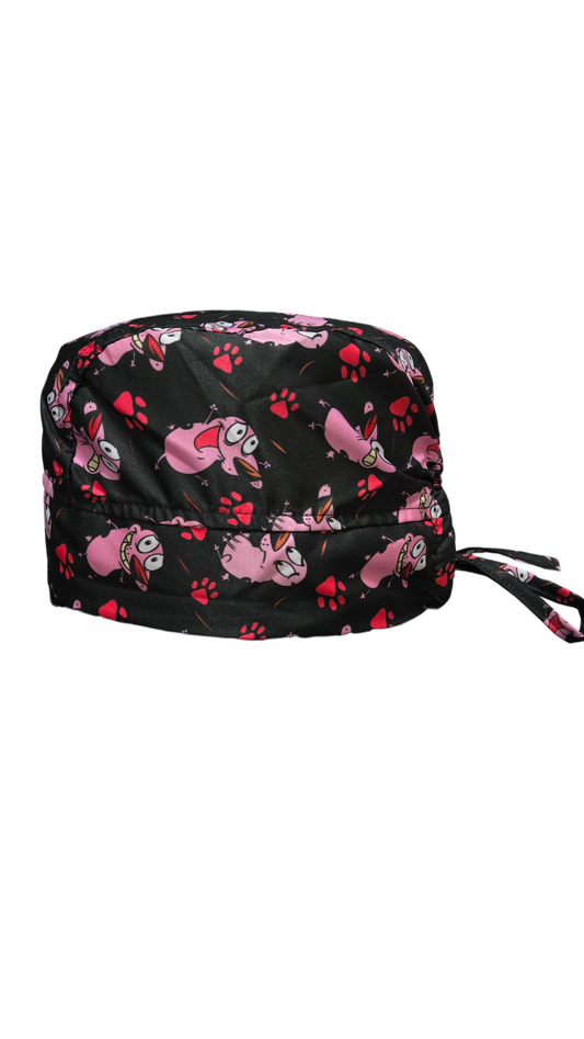 Gorro quirúrgico diseño de Coraje el perro cobarde