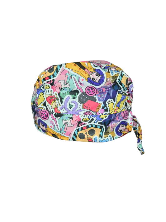 Gorro quirúrgico diseño de Coraline