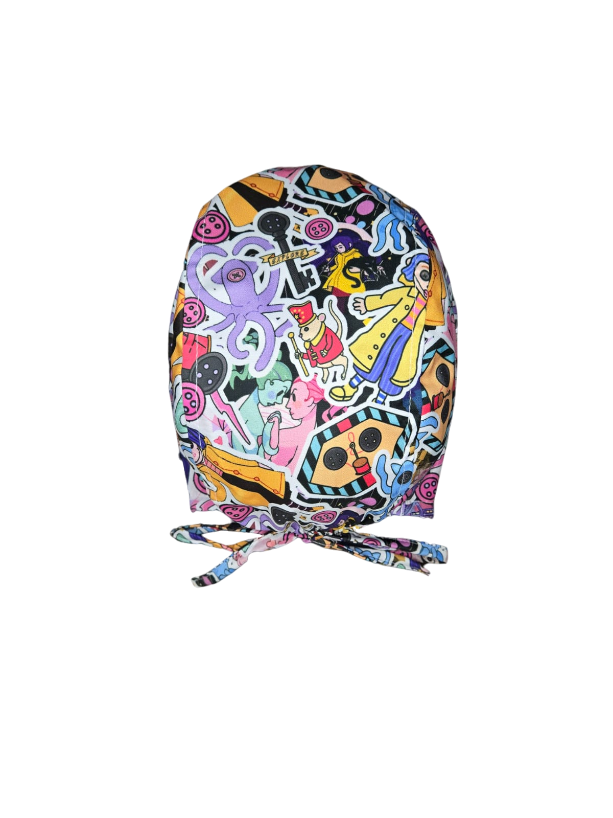 Gorro quirúrgico diseño de Coraline