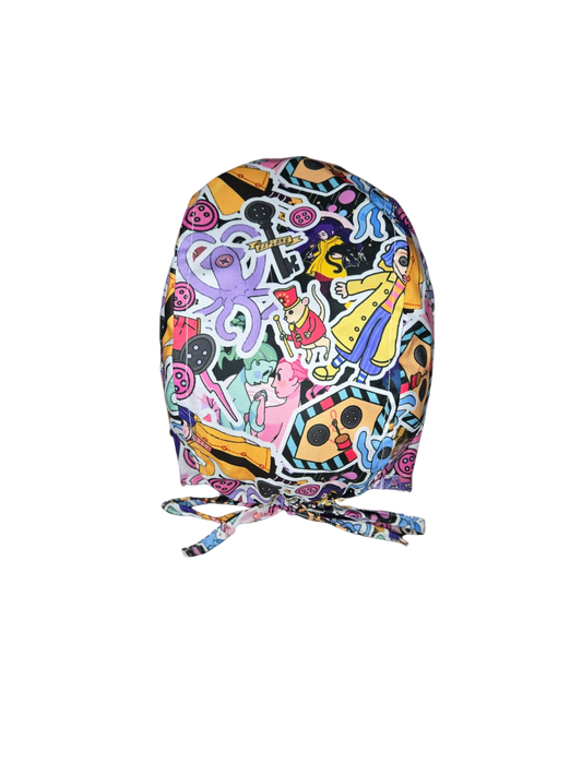 Gorro quirúrgico diseño de Coraline