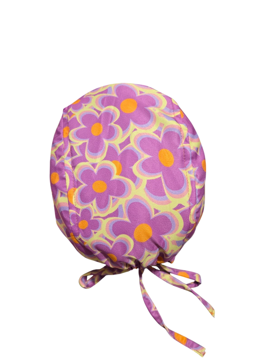 Gorro quirúrgico diseño de Flores rosas