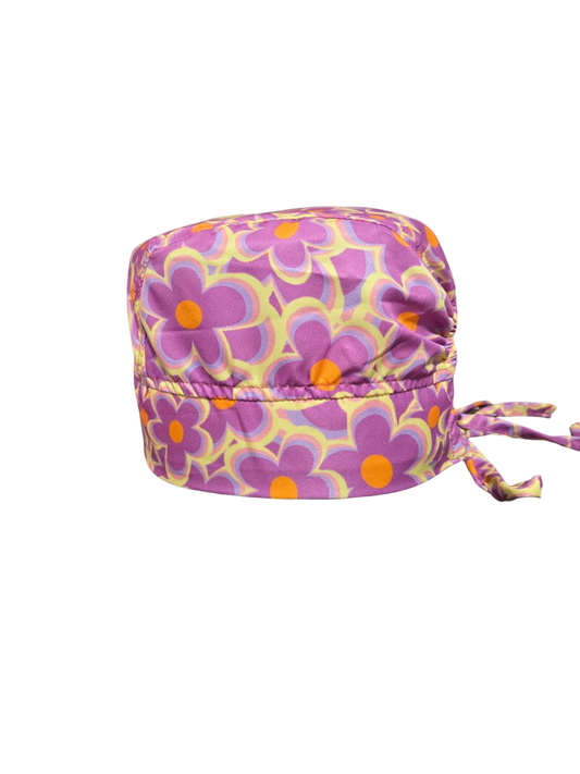 Gorro quirúrgico diseño de Flores rosas