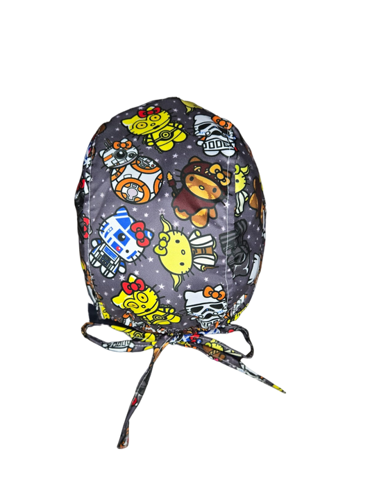 Gorro quirúrgico diseño de Hello Kitty Star Wars