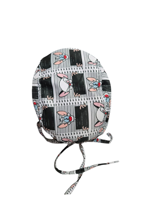 Gorro quirúrgico diseño de Pinky y Cerebro