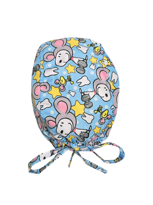 Gorro quirúrgico diseño de Snoopy dientes