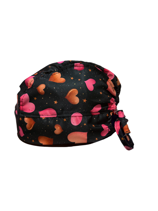 Gorro quirúrgico diseño de Corazones