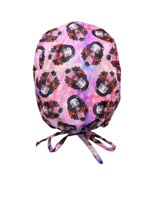 Gorro quirúrgico diseño de Nezuko